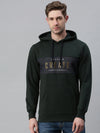 Men Printed Olive Sweatshirt-PRFL1039-Darkgreen