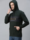 Men Printed Olive Sweatshirt-PRFL1039-Darkgreen