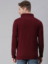 Men Graphic Maroon Sweatshirt-PRFL1047-Maroon