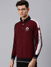 Men Solid Multi Sweatshirt-PRFL1062-Maroon