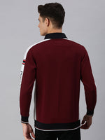 Men Solid Multi Sweatshirt-PRFL1062-Maroon