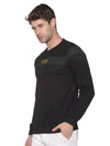 Men Striped Black Sweatshirt-PRFL1102-Black