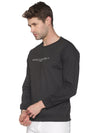 Men Solid Grey Sweatshirt-PRFL1104-Darkgrey