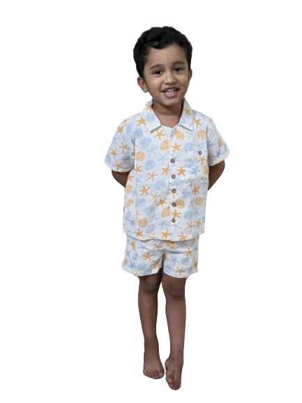 Boys' Resort Wear Shirt and Shorts Set