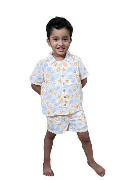 Boys' Resort Wear Shirt and Shorts Set