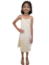 Girls A-Line Dress with Starfish and Shell Print