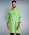 Hangup Men Standard Solid Men's Indian Wear-Parrot_6_110_Kurta