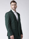 Hangup Men Standard Solid Men Formalwear-PeacockBlazer