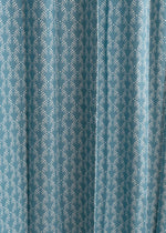 Pergola 100% cotton geometric curtain for living room & Bedroom - Room darkening - Indigo - Pack of 1-230421066