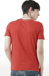 Huetrap Red Mens Short Sleeve Graphic Printed Tshirt-HT17MKGRARED00670