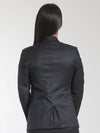 PowerSutra Poly Cotton Single Button Blazer - Black