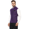 Hangup Men Standard Solid Men's Indian Wear-PurpleMagicCardNehru