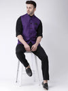 Hangup Men Standard Solid Men's Indian Wear-PurpleMagicNehru