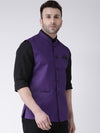 Hangup Men Standard Solid Men's Indian Wear-PurpleMagicNehru