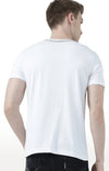 Huetrap White Mens Short Sleeve Graphic Printed Tshirt-HT17MKGRAWHT00612