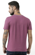 Huetrap Maroon Mens Short Sleeve Graphic Printed Tshirt-HT18MKGRAPLU00261