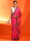 Saree Mall Women's Cotton Blend Pink Printed Designer Saree With Blouse Piece-RAGINI108