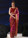 Saree Mall Women's Dola  Pink Printed Designer Saree With Blouse Piece-RAJWADI04A