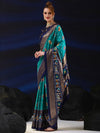 Saree Mall Women's Dola  Light Blue Printed Designer Saree With Blouse Piece-RAJWADI04B