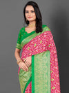 Saree Mall Women's Dola  Green Printed Designer Saree With Blouse Piece-RAJWADI35B