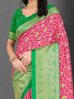 Saree Mall Women's Dola  Green Printed Designer Saree With Blouse Piece-RAJWADI35B