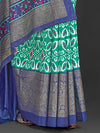 Saree Mall Women's Dola  Navy Blue Printed Designer Saree With Blouse Piece-RAJWADI35D