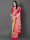 Saree Mall Women's Dola  Pink Printed Designer Saree With Blouse Piece-RAJWADI35F