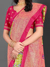 Saree Mall Women's Dola  Pink Printed Designer Saree With Blouse Piece-RAJWADI35F