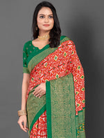 Saree Mall Women's Dola  Green Printed Designer Saree With Blouse Piece-RAJWADI35G