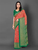 Saree Mall Women's Dola  Green Printed Designer Saree With Blouse Piece-RAJWADI35G