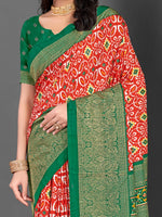 Saree Mall Women's Dola  Green Printed Designer Saree With Blouse Piece-RAJWADI35G