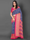 Saree Mall Women's Dola  Pink Printed Designer Saree With Blouse Piece-RAJWADI35H