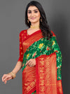 Saree Mall Women's Dola  Green Printed Designer Saree With Blouse Piece-RAJWADI36E