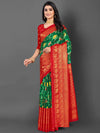 Saree Mall Women's Dola  Green Printed Designer Saree With Blouse Piece-RAJWADI36E