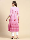 Women Floral Pink Anarkali Kurta-RF-001-Pink