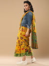 Saree Mall Women's Cotton  Mustard Printed Celebrity Saree With Blouse Piece-RTVK8604