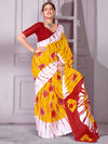 Saree Mall Women's Cotton Yellow Printed Designer Saree With Blouse Piece-RTWMINAXI4402