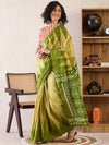 Saree Mall Women's Cotton Light Green Printed Ready To Wear With Blouse Piece-RTWMINAXI7103