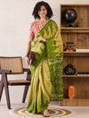 Saree Mall Women's Cotton Light Green Printed Ready To Wear With Blouse Piece-RTWMINAXI7103