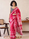 Saree Mall Women's Cotton Pink Printed Ready To Wear With Blouse Piece-RTWMINAXI7104