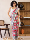 Saree Mall Women's Cotton Pink Printed Ready To Wear With Blouse Piece-RTWMINAXI7406