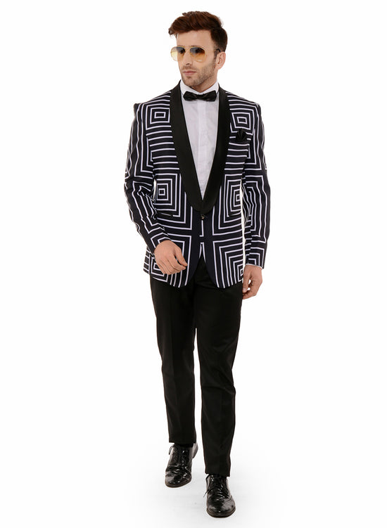 Hangup Men Standard Printed Men Formalwear-RanveerCoat