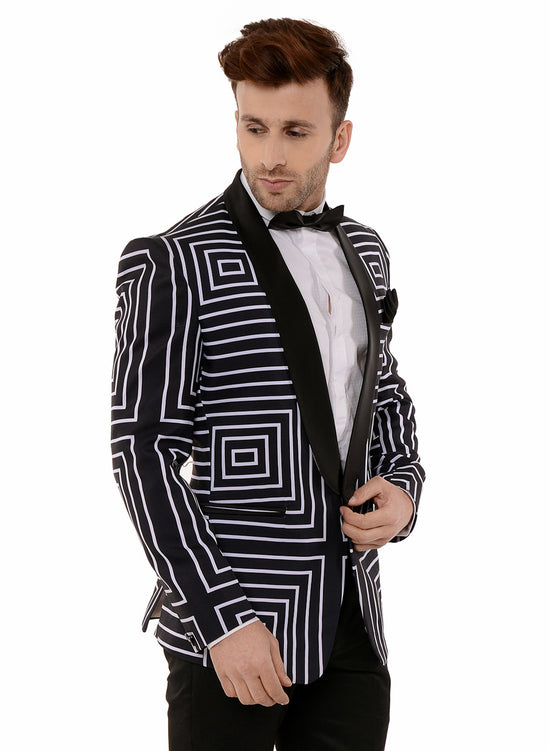 Hangup Men Standard Printed Men Formalwear-RanveerCoat