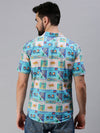 Men Spread Collar Printed Multi Shirt-Rayalprint-504-Multi