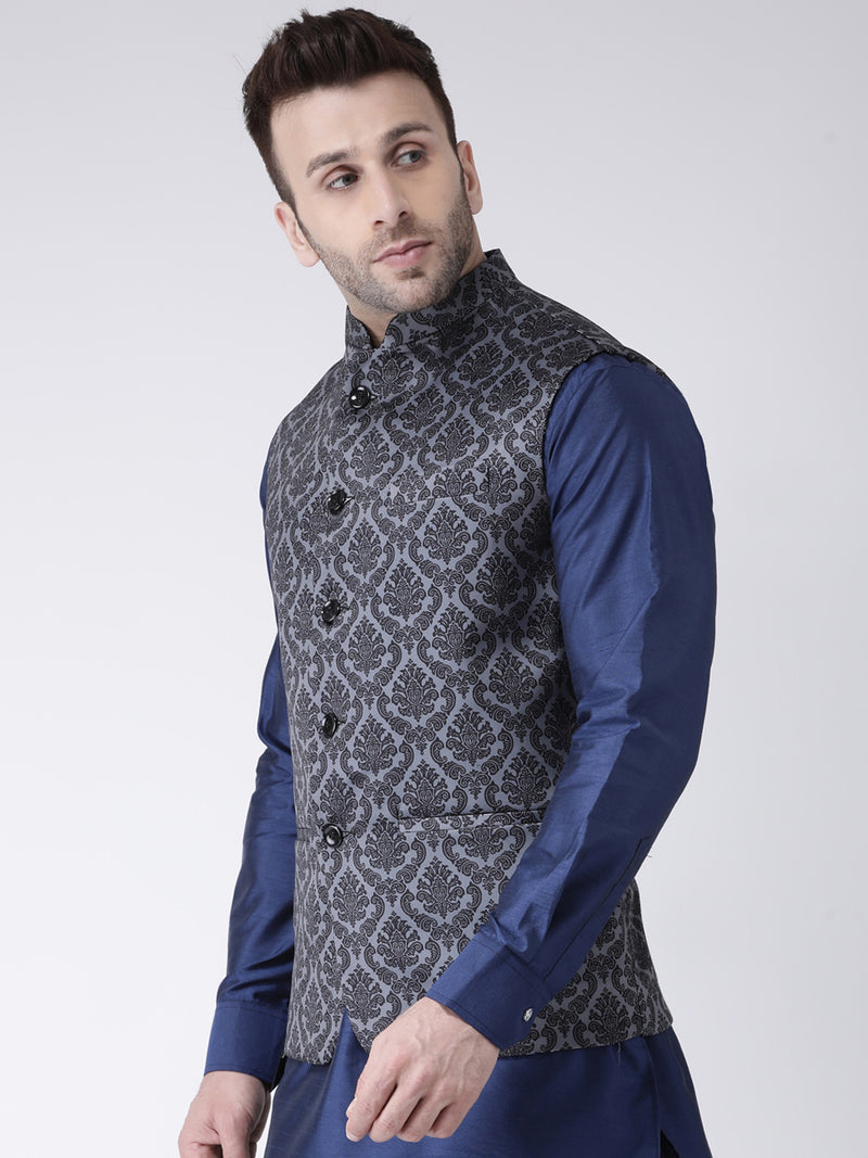 Hangup Men Standard Printed Men's Indian Wear-Reversible115A114ANehru