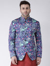 Hangup Men Standard Printed Men Formalwear-ReversibleD105D106Blazer