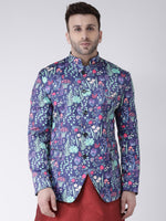 Hangup Men Standard Printed Men Formalwear-ReversibleD105D106Blazer