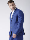 Hangup Men Standard Solid Men Formalwear-RoyalBlueBlazer