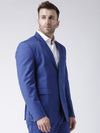 Hangup Men Standard Solid Men Formalwear-RoyalBlueBlazer