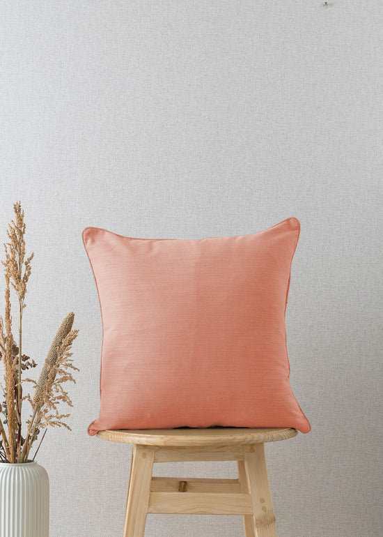 Solid Rust 100% cotton plain cushion cover for sofa-230456082